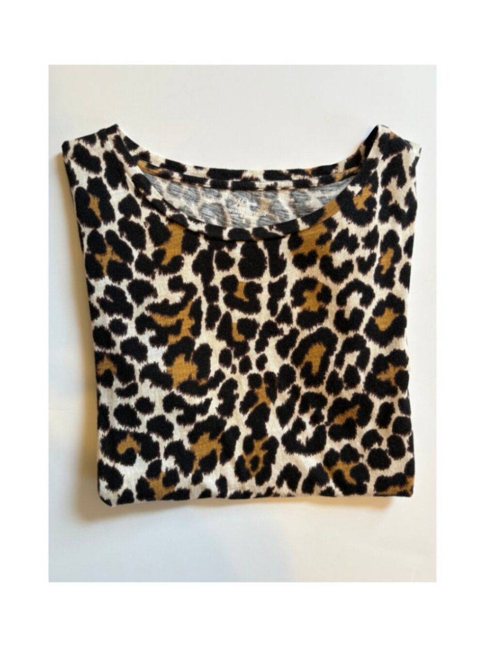 J.Crew leopard short sleeve shirt